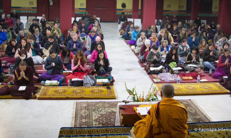 On 25/12/2017 Karmapa International Buddhist Institution began with Public Meditation Course