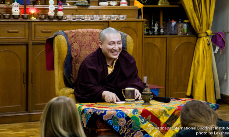 KIBI STUDENTS AUDIENCE WITH KARMAPA