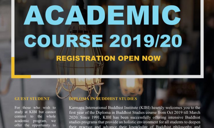 Registration for Diploma in Buddhist Studies at KIBI is Now Open