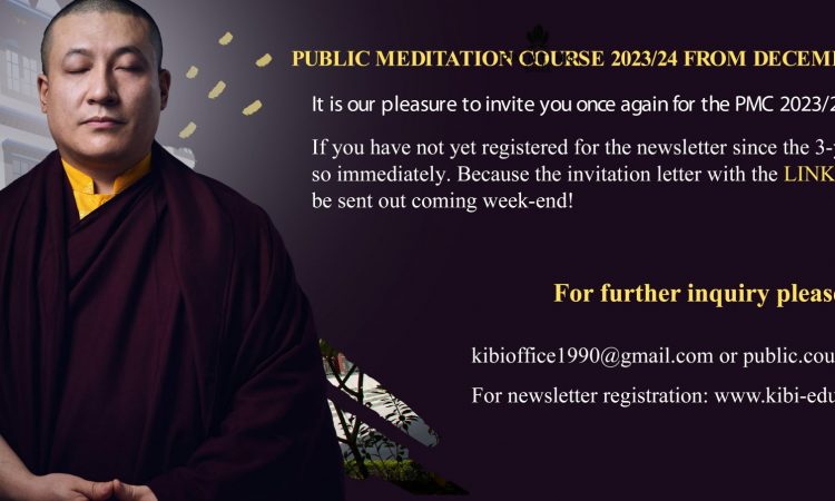 Public Meditation Course 2023/24 from December 24th to January 2nd